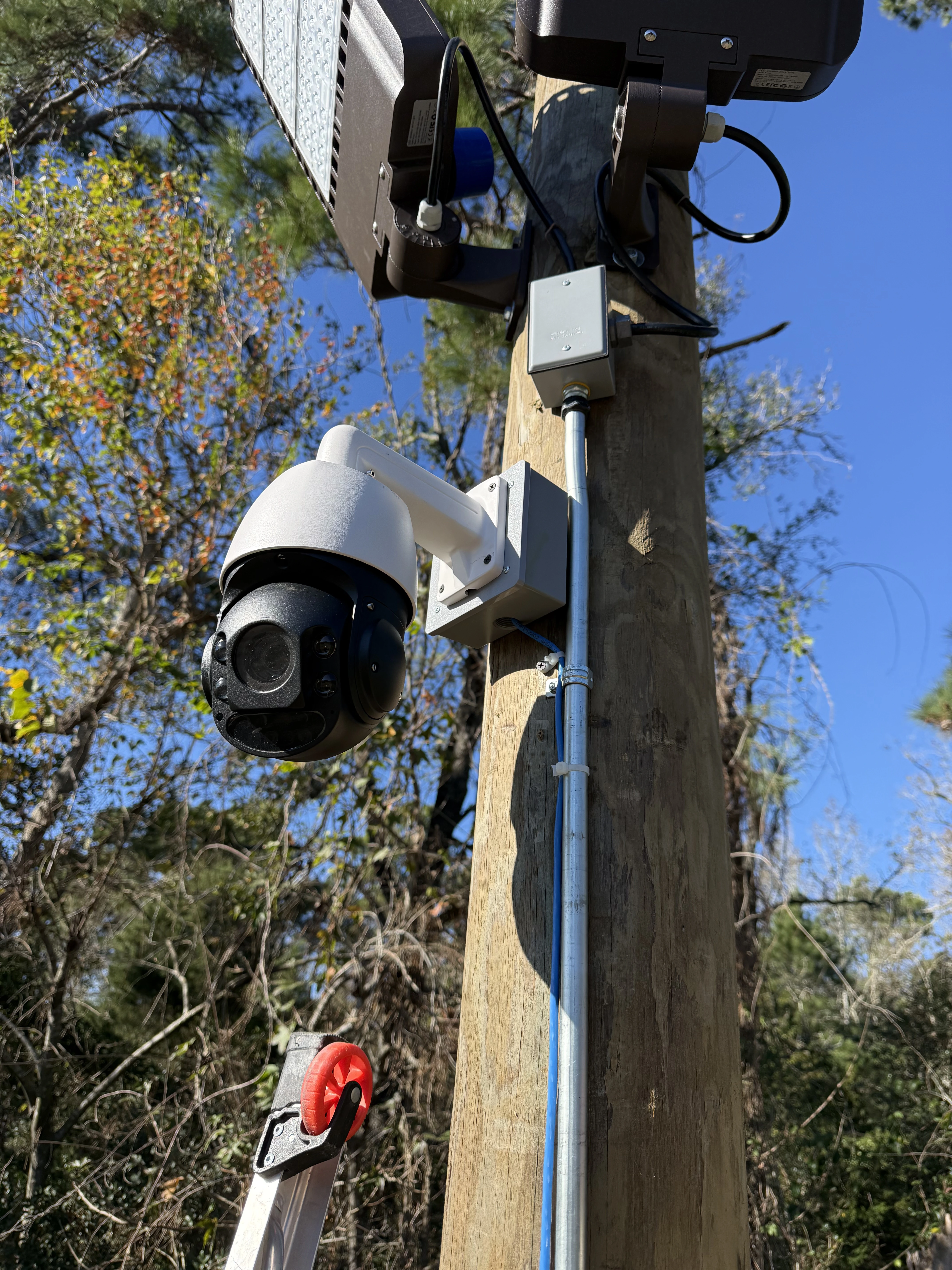 camara ptz en poste